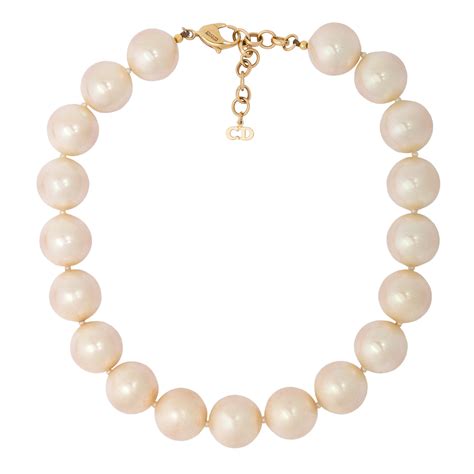 dior vintage pearl necklace|christian dior jewelry necklace.